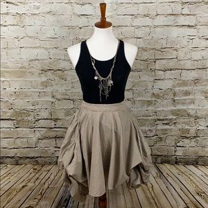 ||All Saints || Beige Jezabel Cotton Skirt UK10US6